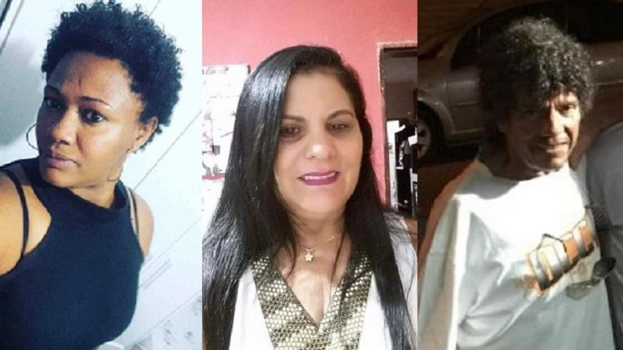 Adriana Coelho da Silva (esquerda), Roseli Ramalho Ferreira e Valdemar da Silva Venâncio morreram ontem em ataque a ônibus - Arquivo pessoal