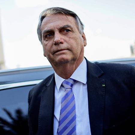 18.out.2023 - O ex-presidente Jair Bolsonaro (PL), que falou a deputados do agro hoje
