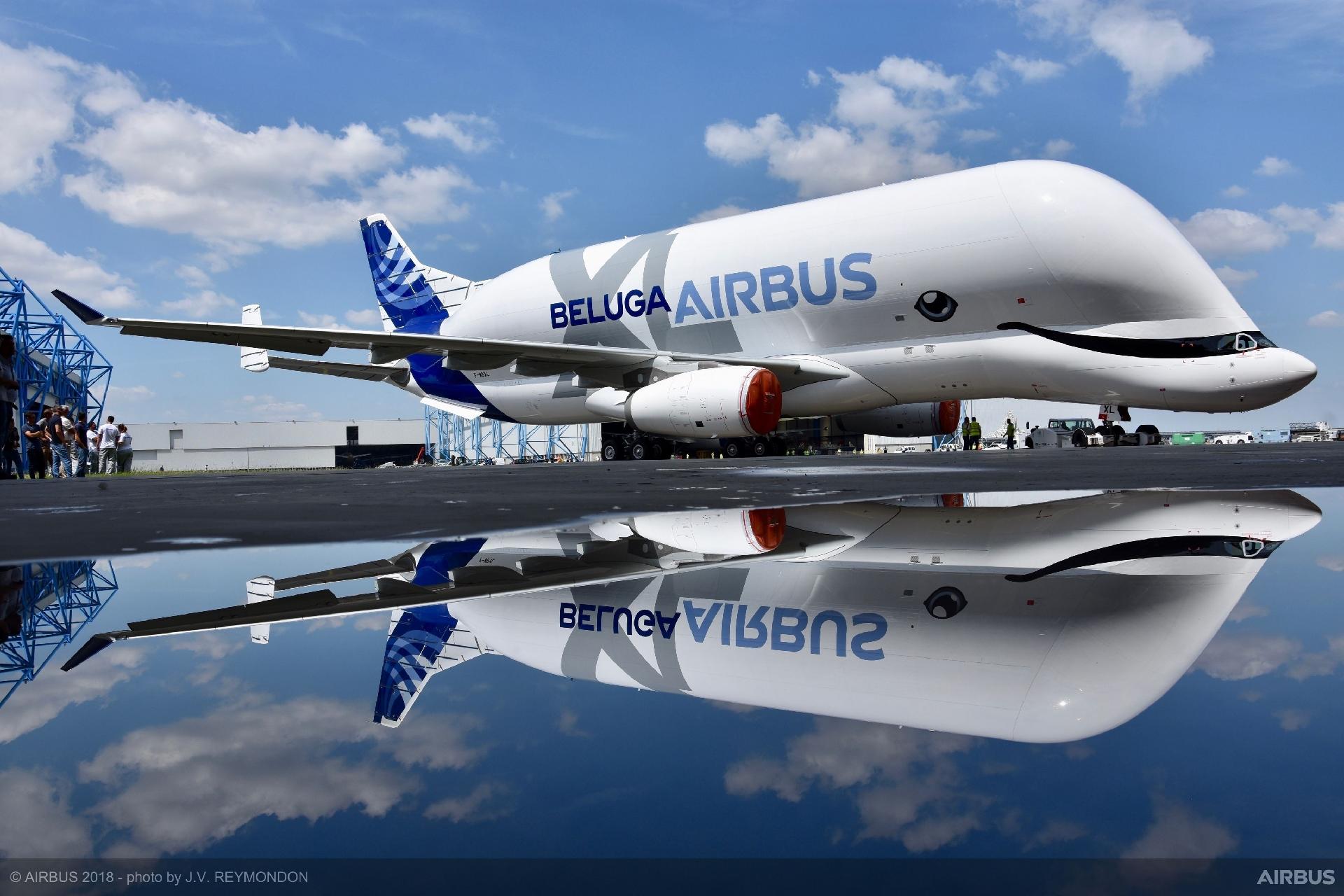 Airbus avião cargueiro Beluga formato baleia - Divulgação