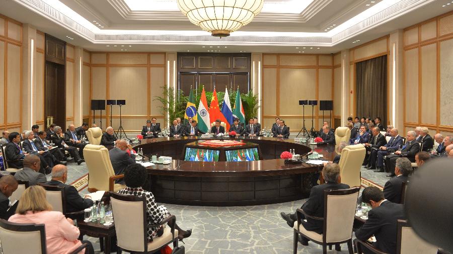 Reunião da cúpula dos BRICS na China, em 2016