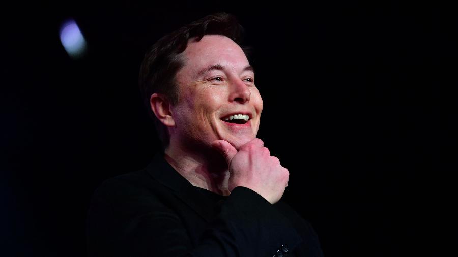 Elon Musk, cofundador da Tesla, durante lançamento do carro Model Y, em março de 2019 - Frederic J. Brown/AFP