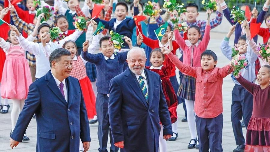 Lula(PT) é recebido pelo presidente chinês Xi Jinping em Pequim - Ricardo Stuckert/ Planalto 