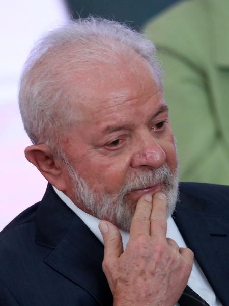 O presidente Lula em evento no Palácio do Planalto 