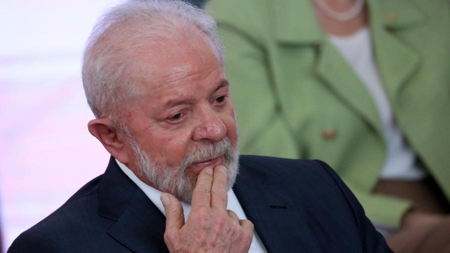 O presidente Lula em evento no Palácio do Planalto 