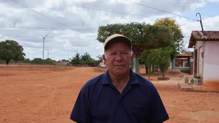 Severino Antônio da Silva acredita que a implantação de um parque eólico no Projeto de Assentamento Brinco de Ouro pode ajudar financeiramente os assentados 