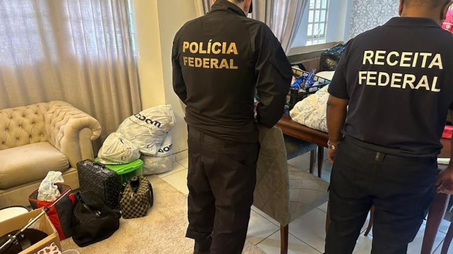 Policiais federais cumpriram mandados de busca e apreensão em endereços ligados ao desembargador