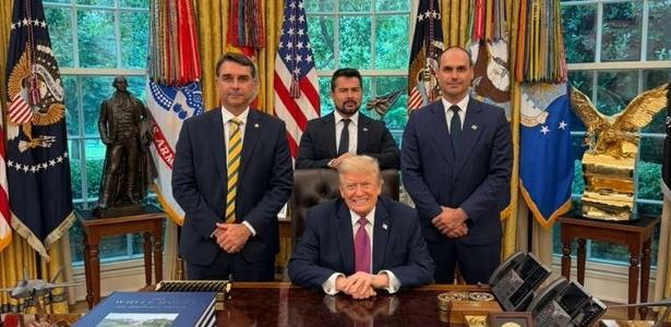 Em 3 h, foto de Flávio com Trump inverteu sentimento em grupos de WhatsApp
