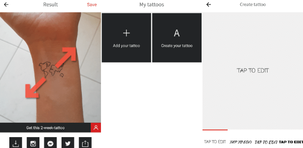 Smartphone simula tatuagem para ajudar na escolha da sua; veja passo-a-passo 3 - Reprodução - Reprodução