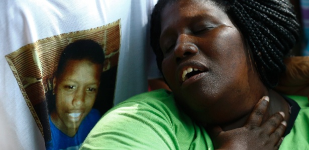 Vânia Moraes, mãe de Jeremias, morto aos 13 anos no Complexo da Maré - Pablo Jacob/Agência O Globo