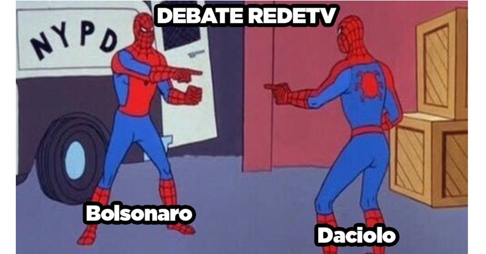 Meme Bolsonaro e Daciolo Debate da RedeTV!