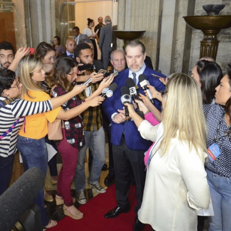 Dias Toffoli, presidente do STF, concede entrevista à imprensa em Salvador - Divulgação/TJ-BA