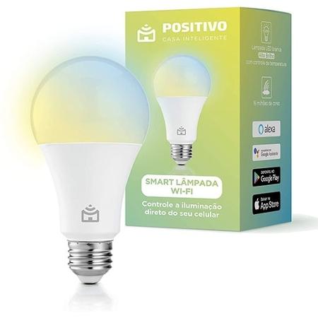 Os melhores produtos para uma casa inteligente 1 Smart Lâmpada Wi-Fi, LED 10W, Positivo - Compatível com Alexa Smart Lâmpada Wi-Fi - Divulgação - Divulgação