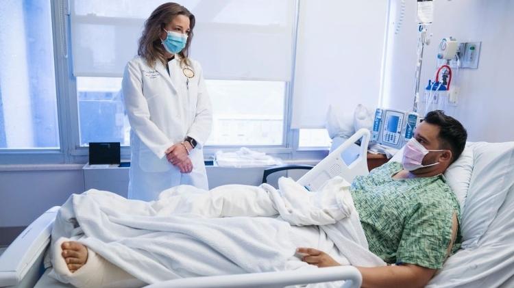 Amy Liepert treated Hector Almeida at a teaching hospital in San Diego - Getty Images - Getty Images