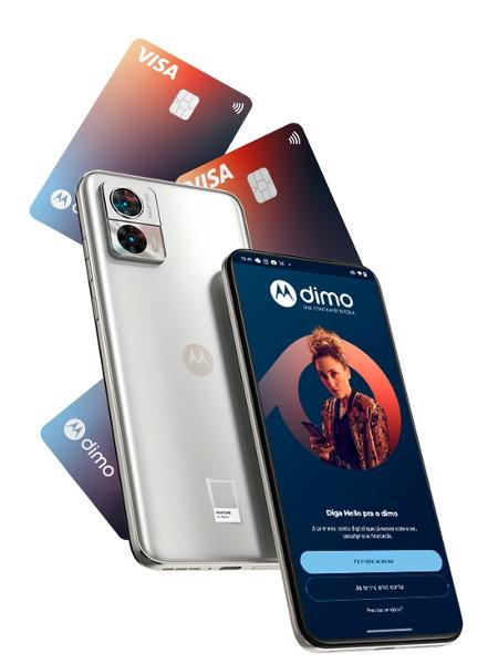 Dimo é a conta digital exclusiva de celulares Motorola - Divulgação