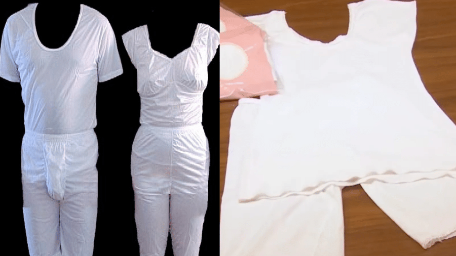 Os garments representam, segundo a crença mórmon, as roupas Deus confeccionou para Adão e Eva quando foram expulsos do Jardim do Éden.