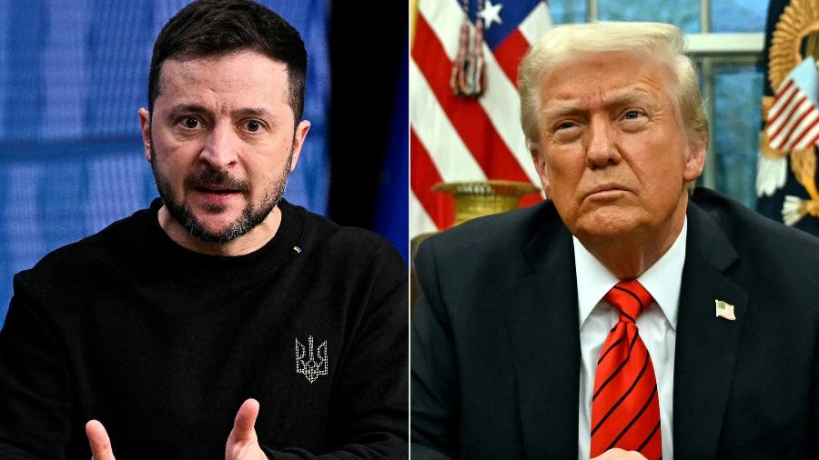 Trump e Zelensky tem travado uma guerra verbal nos �ºltimos dias Trump e Zelensky tem travado uma guerra verbal nos �ºltimos dias