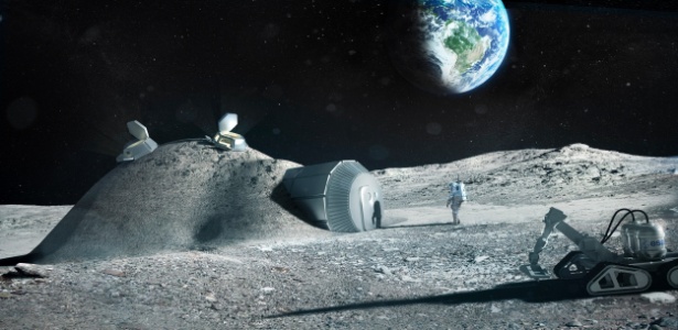 Europa quer criar "aldeia lunar" para astronautas, turismo, mineração e robôs - Divulgação/ESA