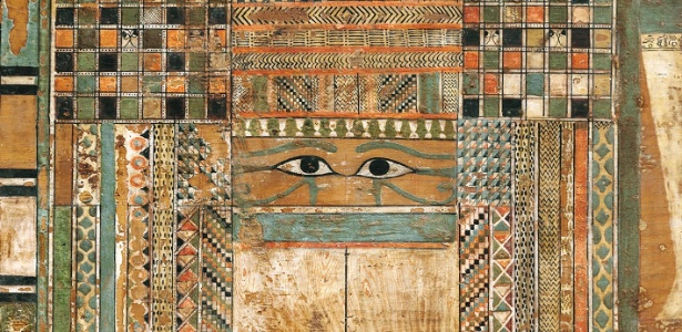 A parte da frente do caixão do governador Djehutynakht's - Museum of Fine Arts, Boston via The New York Times - Museum of Fine Arts, Boston via The New York Times