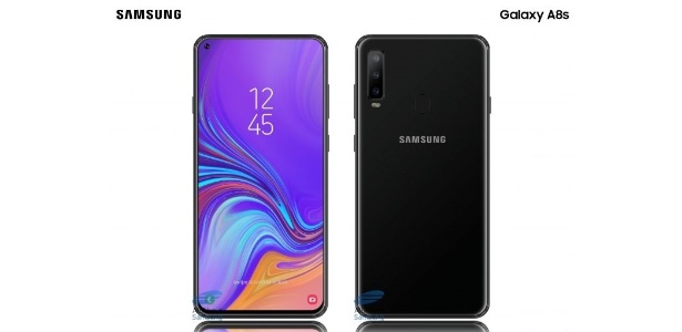 Galaxy A8s: conceito mostra entalhe "buraco de bala" no canto esquerdo da tela - Reprodução/allaboutsamsung.de