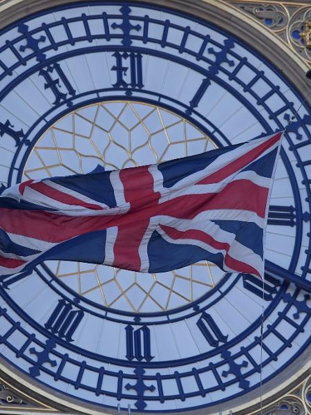 Relógio Big Ben, na torre do Parlamento do Reino Unido - Toby Melville