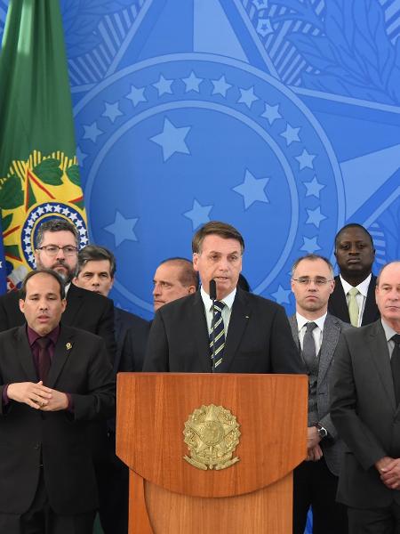 Coletiva do presidente Jair Bolsonaro após pedido de demissão do ex-ministro da Justiça Sergio Moro  - Cláudio Reis/Framephoto/Estadão Conteúdo