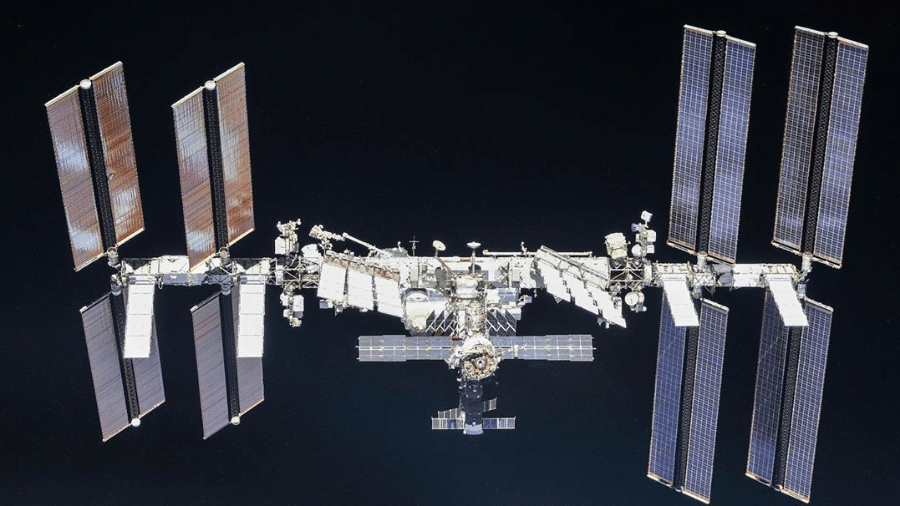 A Estação Espacial Internacional (imagem) é composta por vários módulos integrados entre eles - Reprodução/Instagram