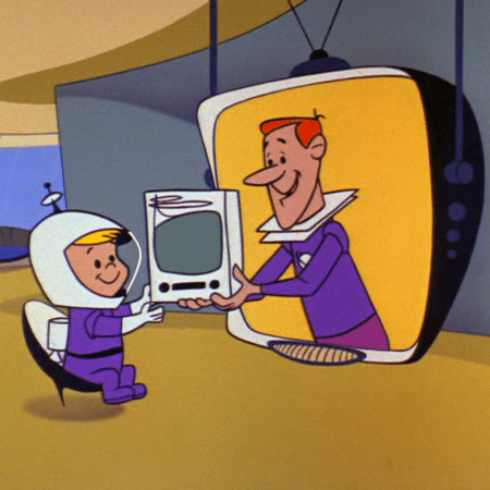 The Jetsons - Holographic TV - Reproduction/Hanna-Barbera - Reproduction/Hanna-Barbera
