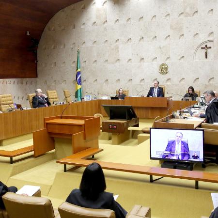  Os ministros do Supremo Tribunal Federal durante sessão plenária - Gustavo Moreno/SCO/STF