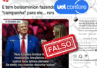 É falso que Donald Trump chamou brasileiros de 