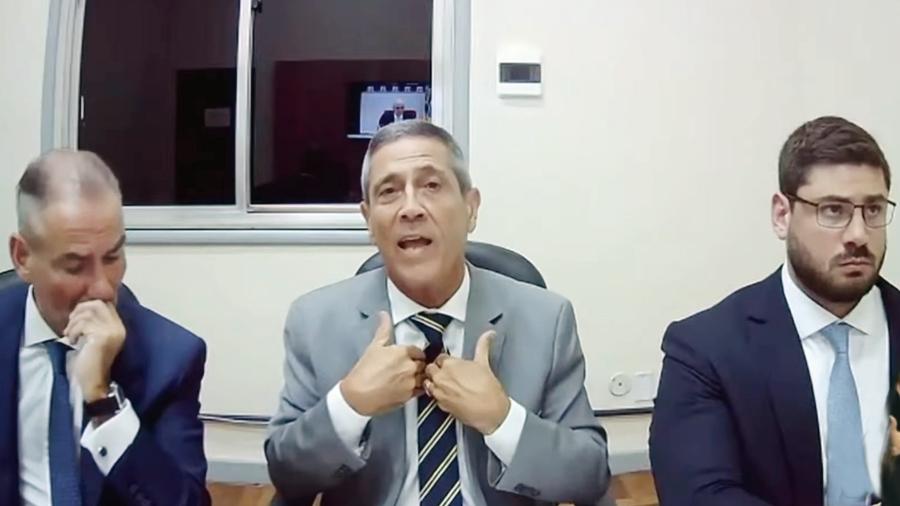 Braga Netto é interrogado remotamente pela Primeira Turma do STF Braga Netto é interrogado remotamente pela Primeira Turma do STF