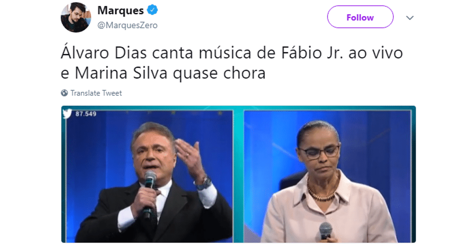 Meme Alvaro Dias e Marina Silva debate RedeTV!