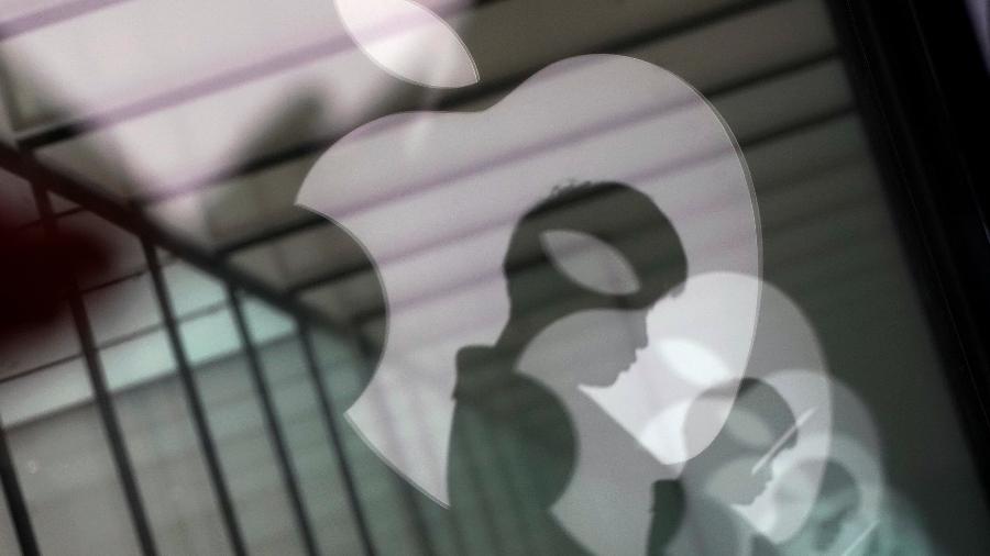 Imagem ilustrativa mostra logotipo da Apple - Aly Song/Reuters