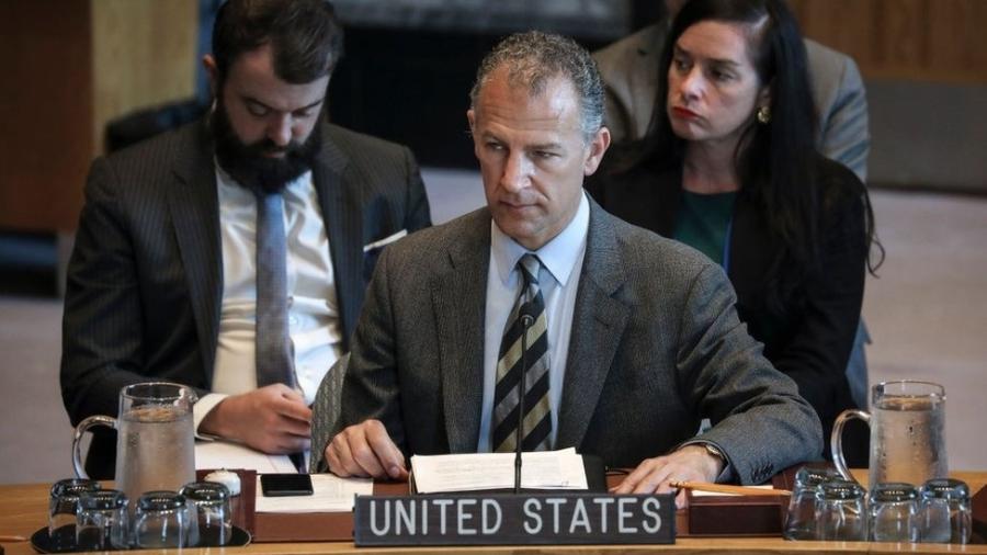 Jonathan Cohen representou os Estados Unidos na votação da resolução no Conselho de Segurança da ONU - Getty Images/BBC