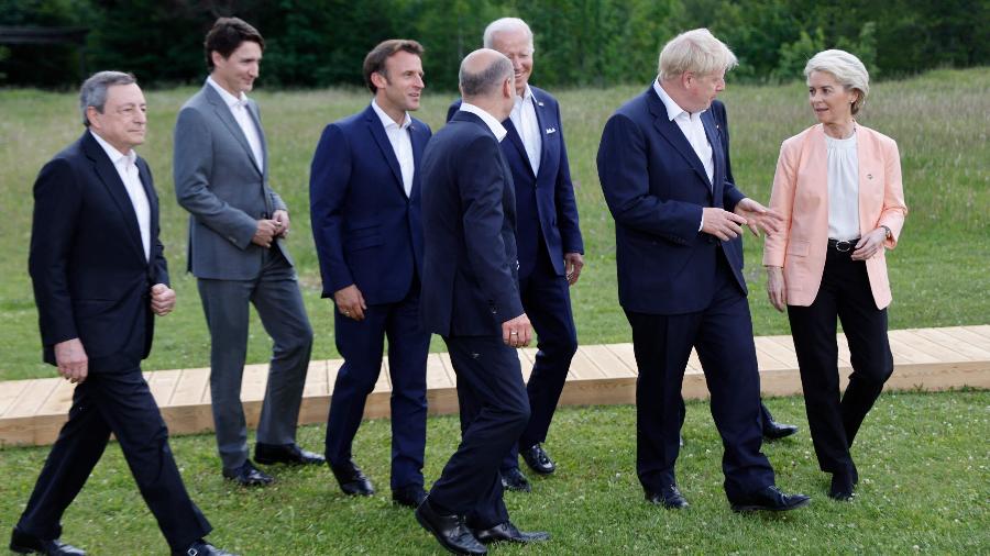 O anúncio foi feito pelo presidente americano, Joe Biden, durante a cúpula do G7 na Alemanha, neste domingo (26) - Jonathan Ernst/AFP