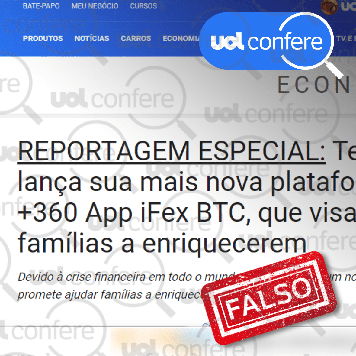 Musk não lançou plataforma para ajudar famílias a enriquecerem