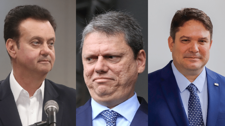 Gilberto Kassab, Tarcísio e Arthur Lima: secretários disputam posição de "número 2" do governador