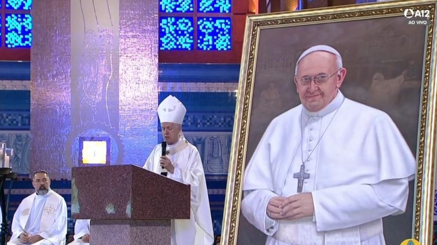 Papa Francisco recebe homenagens no Santuário Nacional de Aparecida - Reprodução