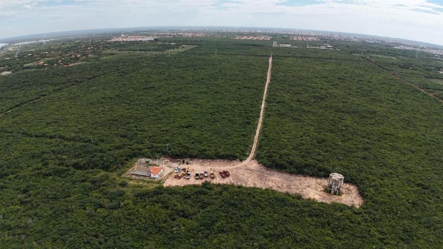 Local onde será feita usina da Solatio par produção de energia verde, em Parnaíba (PI) Local onde será feita usina da Solatio par produção de energia verde, em Parnaíba (PI)