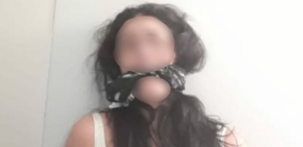 Mulher enviou fotos amordaçada para o marido após embarcar para São Paulo - Divulgação/Polícia Civil