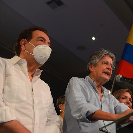11.abr.2021 - O presidente eleito do Equador Guillermo Lasso - Fernando Mendez/AFP