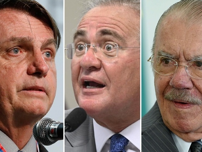 Bolsonaro foi à casa de Sarney para pedir apoio do MDB em embate com Renan
