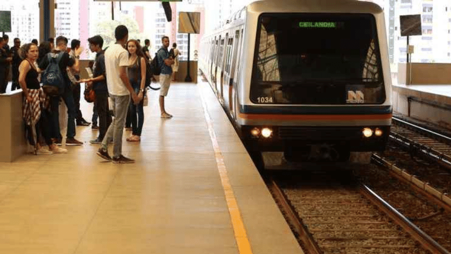 Pedido de uso de máscara acabou em briga no metrô de Brasília na última terça-feira (24) - Divulgação
