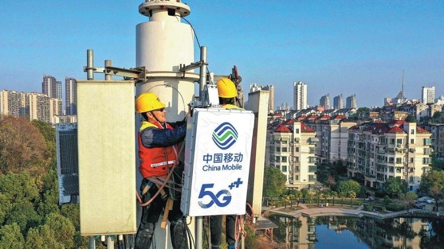 Grandes teles públicas da China foram responsáveis pela expansão do 5G no país - Divulgação/ China Mobile