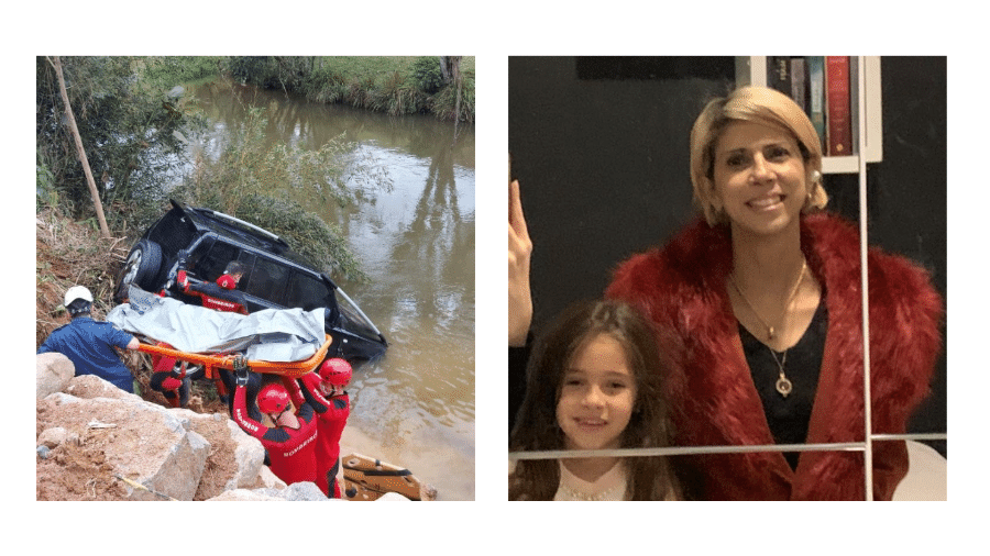 Os corpos de mãe e filha foram encontrados com a diferença de um dia, após o carro em que estavam ter afundado em rio - Reprodução/Redes Sociais