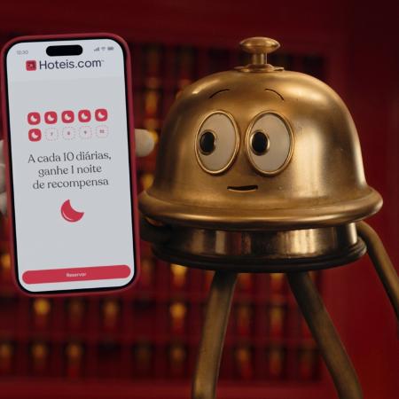 Campainha será mascote e estará nas ações publicitárias do Hotéis.com Campainha será mascote e estará nas ações publicitárias do Hotéis.com