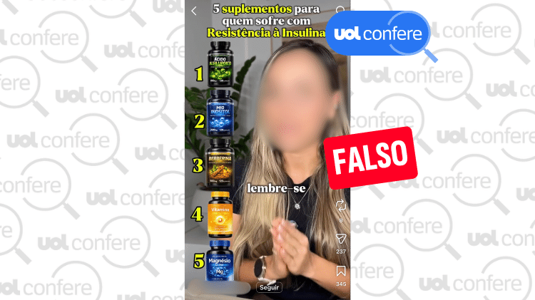 Post enganam ao indicar suplementos alimentares para tratar resistência à insulina - undefined