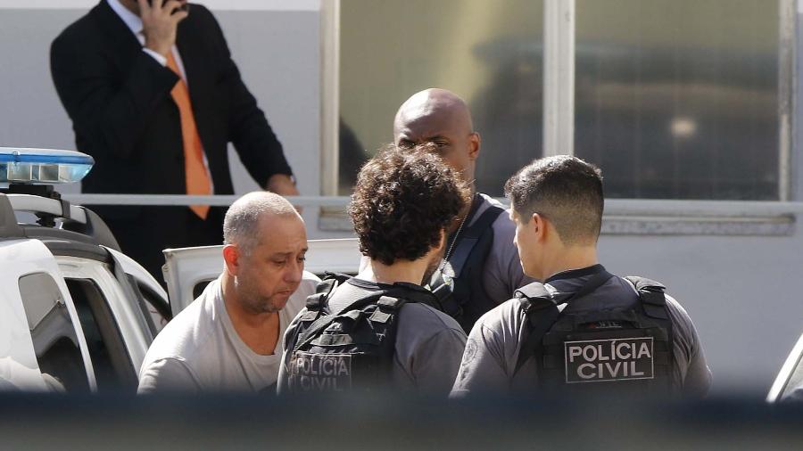 Em foto de arquivo, o ex-PM Élcio Queiroz quando participou de audiência de custódia em Benfica