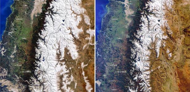 “Megaseca” in the Andes leaves mountain peaks without snow