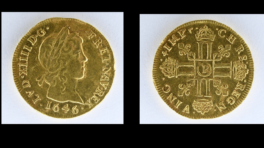 Moedas correspondem aos reinados de Luis 13 (1610-1643) e Luis 14 (1645-1715) e são avaliadas em mais R$ 1,5 milhão - IVOIRE ANGERS/DELOYS