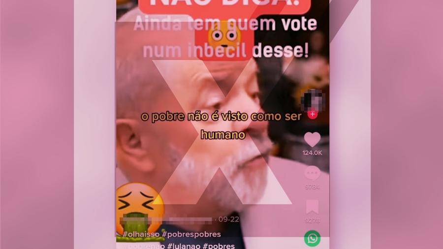 21.out.2022 - É enganoso vídeo que tira de contexto uma frase de Lula (PT), como se ele considerasse a população de baixa renda dispensável após as eleições - Projeto Comprova